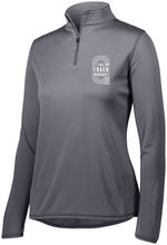 Load image into Gallery viewer, The Track Workout - Ladies Attain Wicking 1/4 Zip Pullover