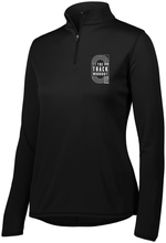 Load image into Gallery viewer, The Track Workout - Ladies Attain Wicking 1/4 Zip Pullover
