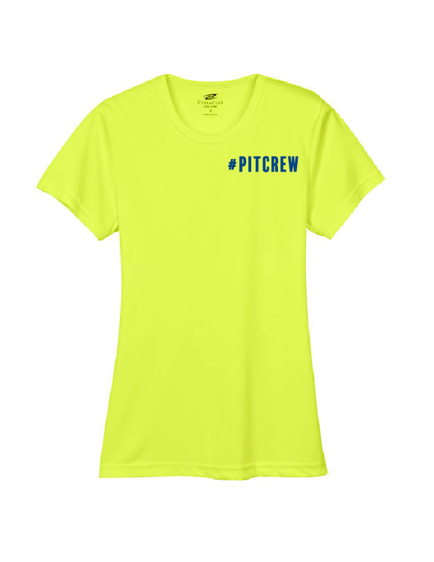 Ladies short sleeve T-shirt Yellow - Pitcrew