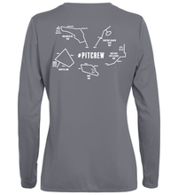 Load image into Gallery viewer, #PITCREW - Ladies Long Sleeve Wicking Tshirt
