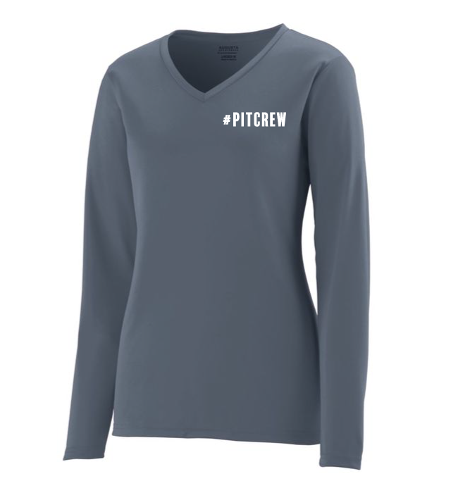 #PITCREW - Ladies Long Sleeve Wicking Tshirt