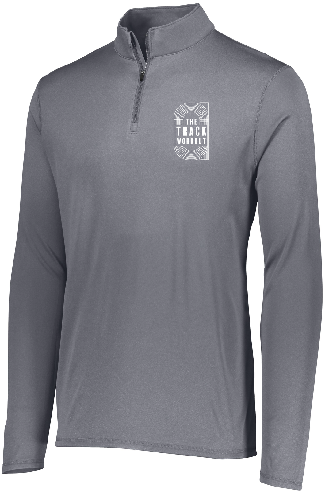 The Track Workout - Mens Attain Wicking 1/4 Zip Pullover
