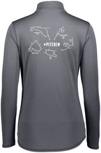 Load image into Gallery viewer, The Track Workout / #PITCREW - Ladies Attain Wicking 1/4 Zip Pullover
